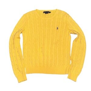 RALPH LAUREN CABLE-KNIT COTTON SWEATER